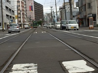 札幌市街地　路面電車