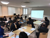 方針発表会の様子。